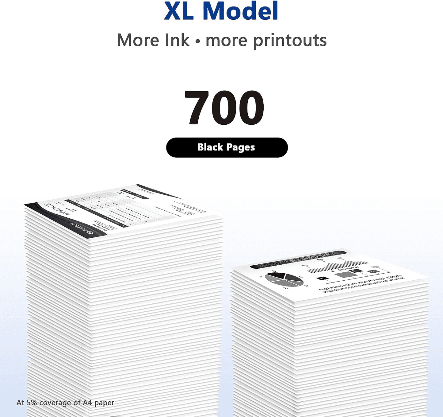 67XL Ink Cartridge for HP 67XL Black Ink work with HP DeskJet 1255, 2700, 4100 ENVY 6000, 6400 Series Printer-1PK