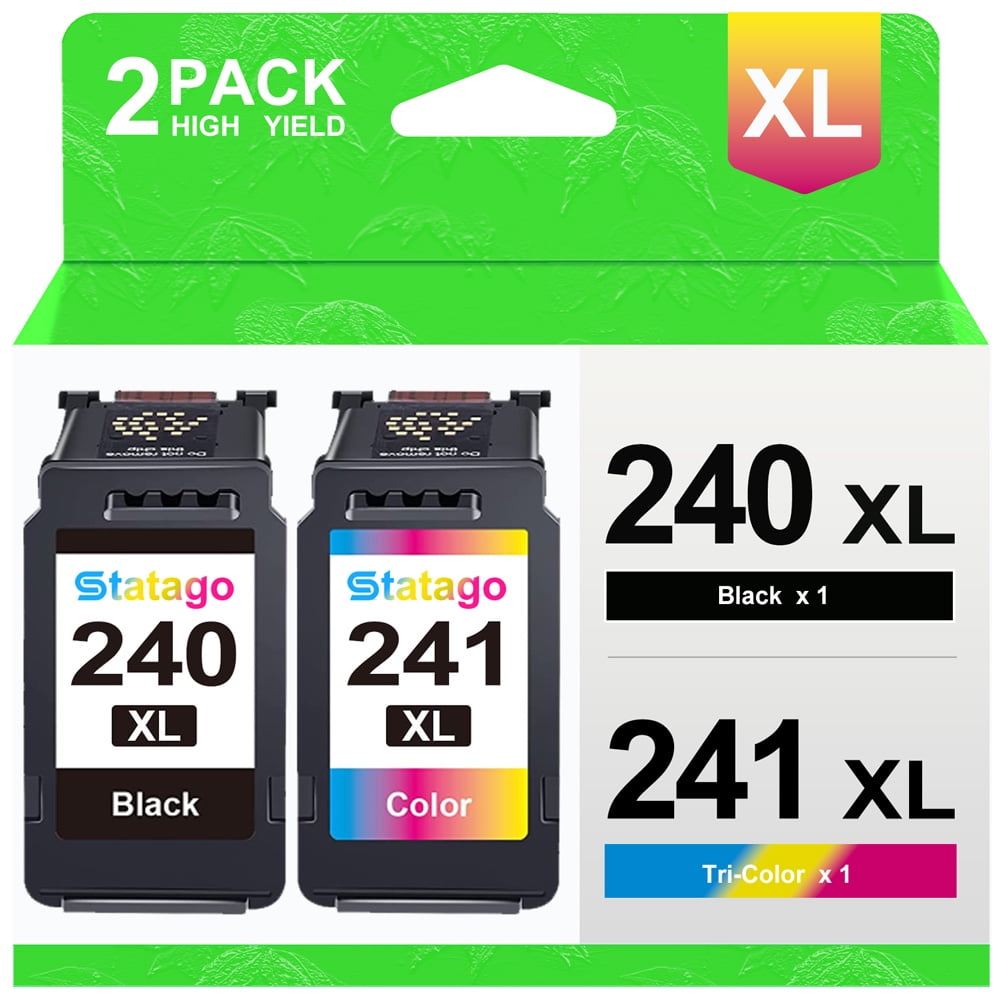 240XL Ink Cartridge for Canon PG-240XL CL-241XL 241XL Combo Pack for Pixma MG3620 MG3520 MG3220 MG2220 MX472 MX452 Printer (Black, Tri-color)