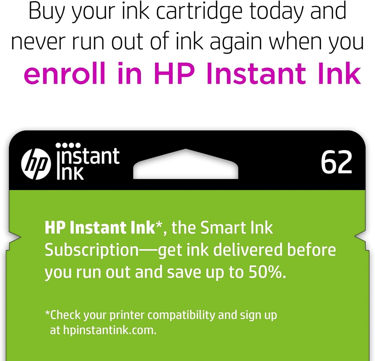 62 Ink Cartridges for HP 62 Color Ink Cartridge, 1 Tri-Color