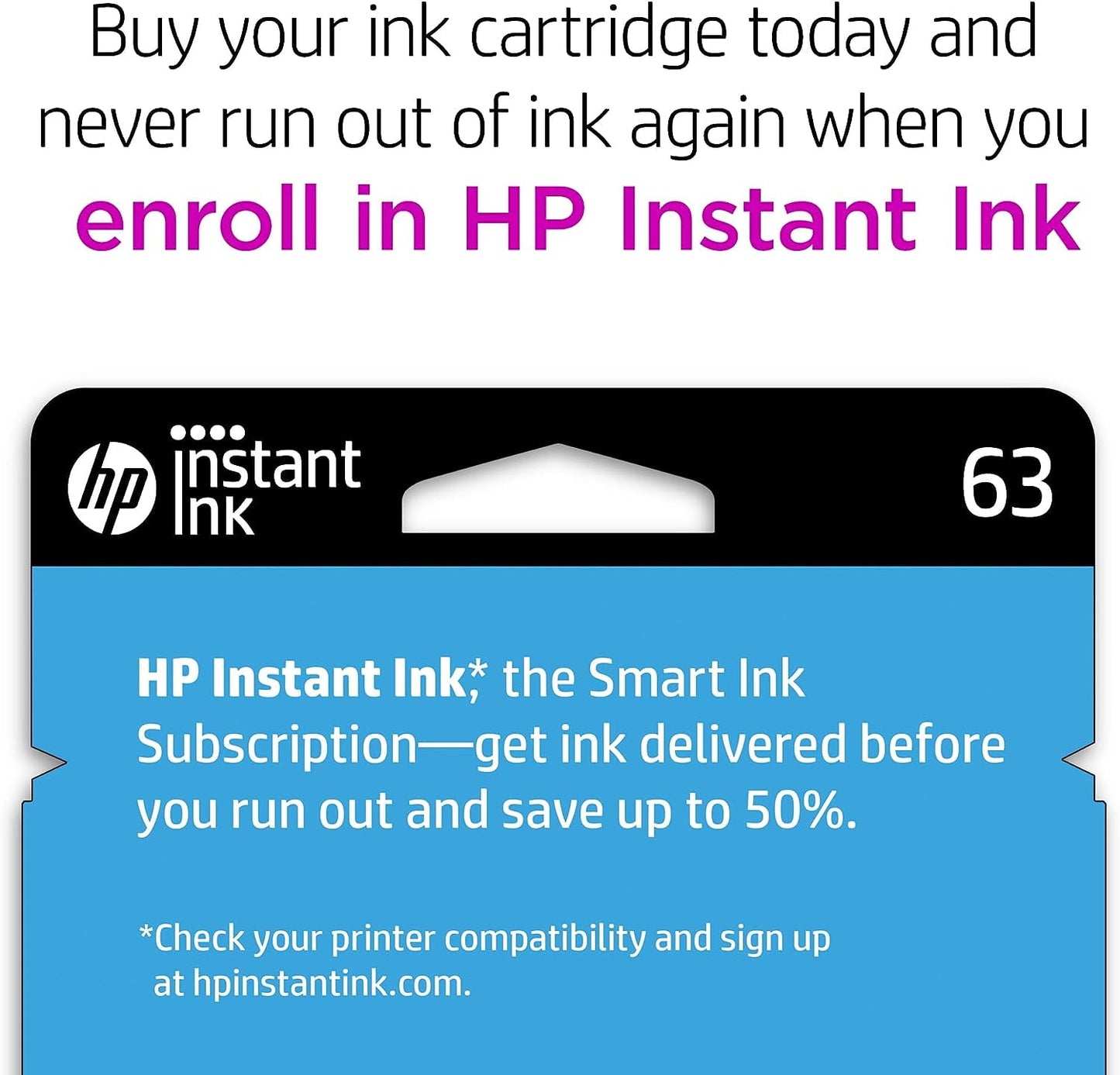 HP 63 Ink Cartridges for HP 63 Color Ink Cartridge, 1 Tri-Color